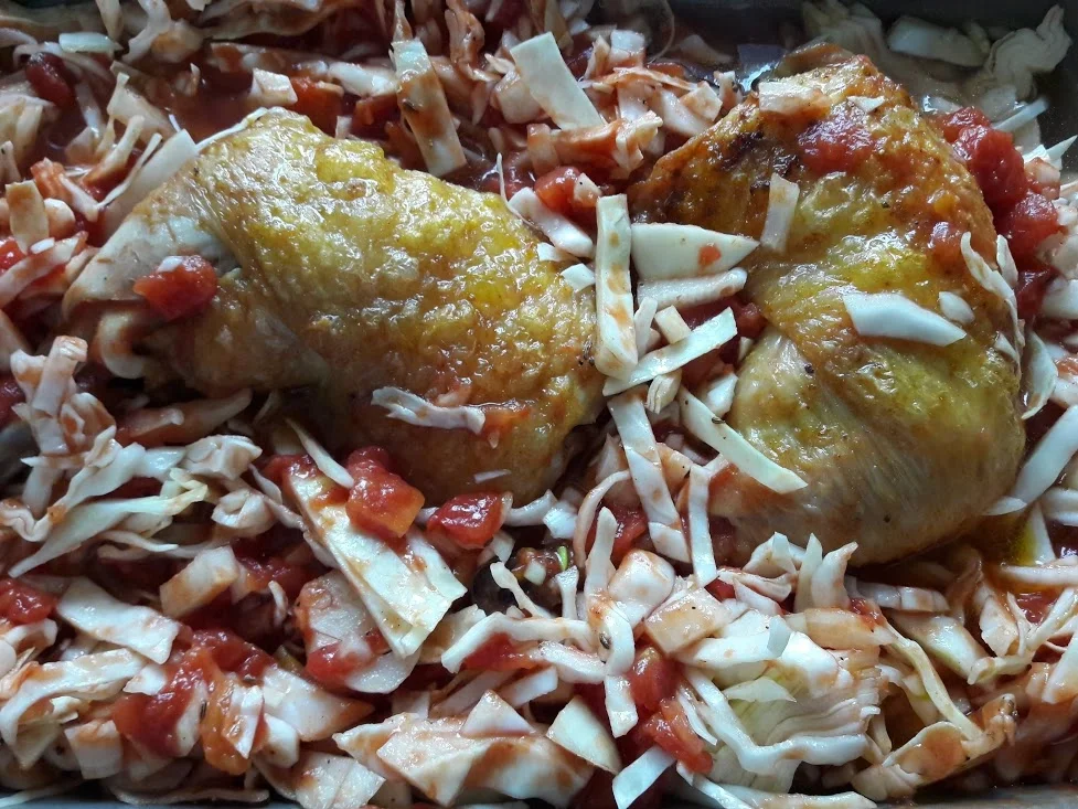 Hähnchenkeule auf Weißkohl - Rezept - Bild Nr. 8