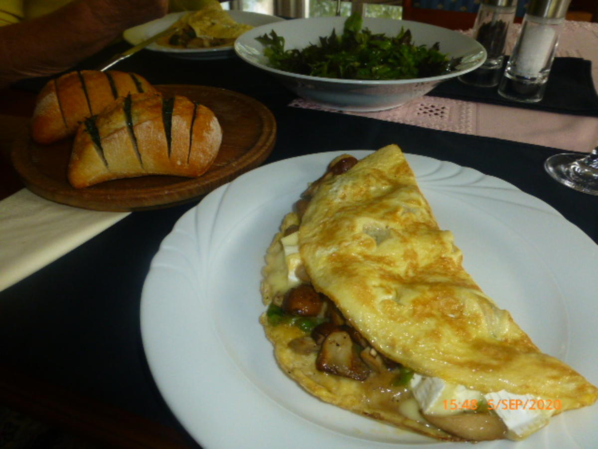 Pilz-Omelette mit Camembert - Rezept - Bild Nr. 2