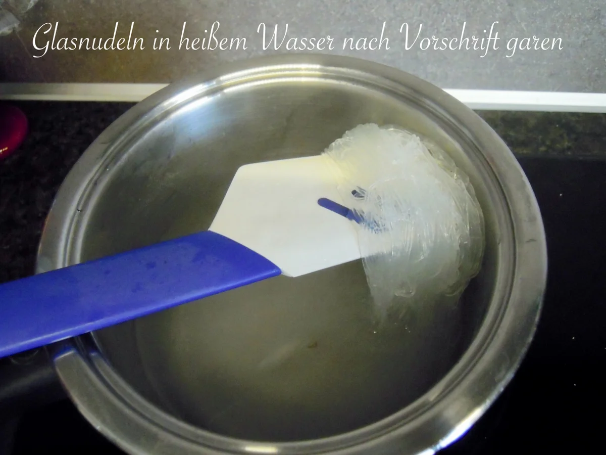 Schonkost - cremige leckere Glasnudeln mit Champions und Erbsen - Rezept - Bild Nr. 11327