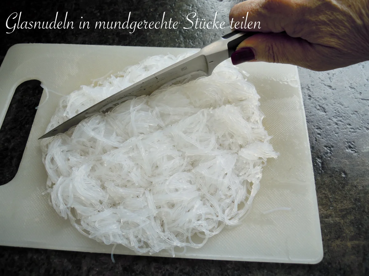 Schonkost - cremige leckere Glasnudeln mit Champions und Erbsen - Rezept - Bild Nr. 11330