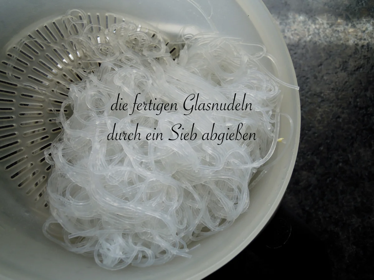 Schonkost - cremige leckere Glasnudeln mit Champions und Erbsen - Rezept - Bild Nr. 11337