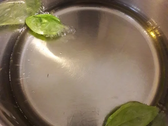 Gelbes Tomatensüppchen mit frittiertem Basilikum - Rezept - Bild Nr. 21