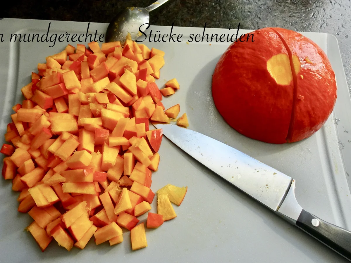 Rezept: Pappardelle in cremiger Kürbissauce mit zartem Käsetouch Bild Nr. 4 Pappardelle in cremiger Kürbissauce mit zartem Käsetouch - Rezept - Bild Nr. 4