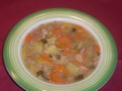 Karotten - Lauch - Suppe mit Fleischeinlage - Rezept