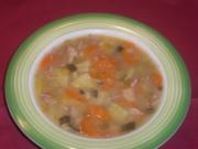 Karotten - Lauch - Suppe mit Fleischeinlage - Rezept