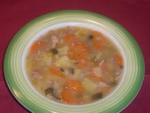 Karotten - Lauch - Suppe mit Fleischeinlage - Rezept