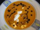 Kürbis-Möhren-Cremesuppe mit herzhafter Einlage - Rezept - Bild Nr. 2