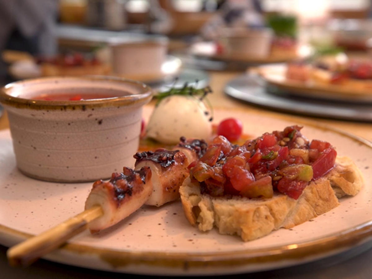 Dreierlei von der Tomate Pulpo - von Das perfekte Dinner