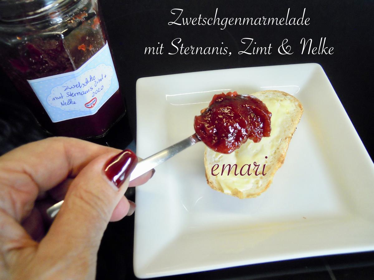 Zwetschgen Marmelade mit Sternanis, Zimt und Nelke - Rezept - kochbar.de