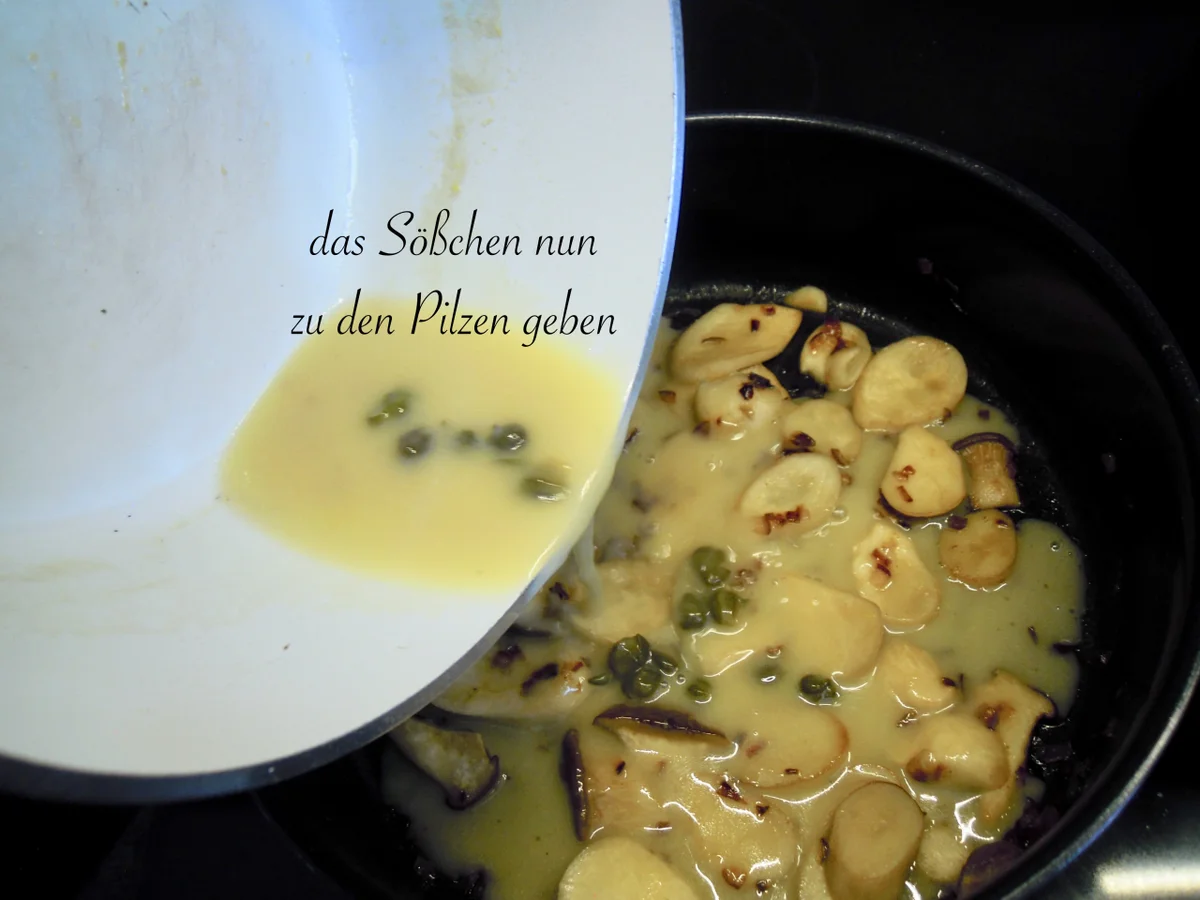 Pasta mit Kräuterseitlingen in feiner Kapernsauce - Rezept - Bild Nr. 14