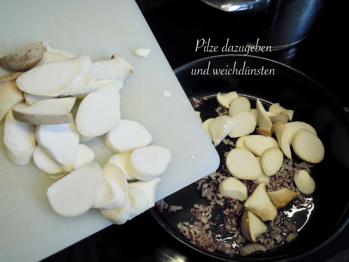 Pasta mit Kräuterseitlingen in feiner Kapernsauce - Rezept - Bild Nr. 13