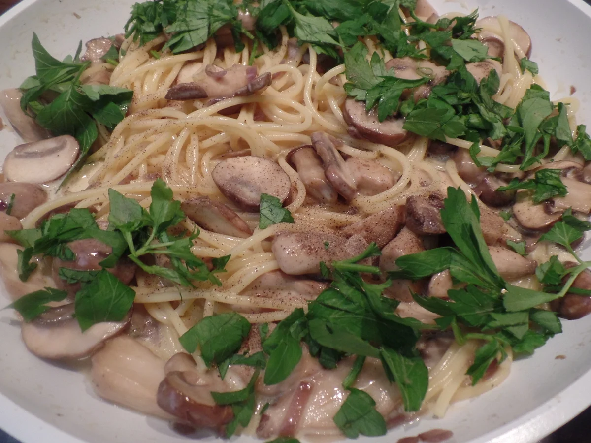 Pilz-Carbonara - Rezept - Bild Nr. 11385