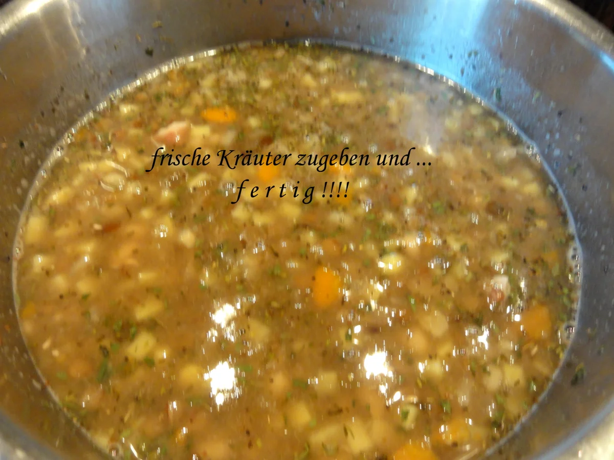 Suppe:   BOHNEN ~ LINSEN ~  EINTOPF - Rezept - Bild Nr. 8