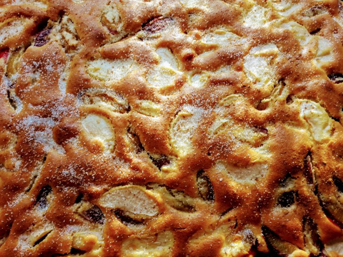 Apfelkuchen mit Pflaumen - Rezept - Bild Nr. 9
