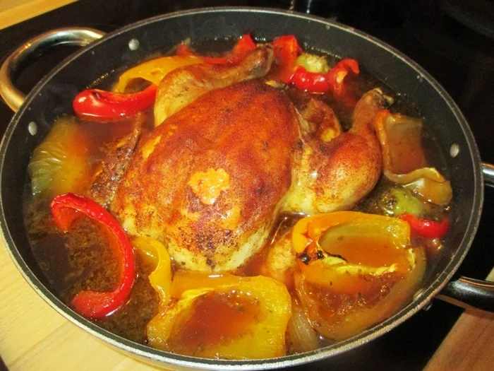 Rezept: Hühnchen mit Paprika Bild Nr. 4 Hühnchen mit Paprika - Rezept - Bild Nr. 4