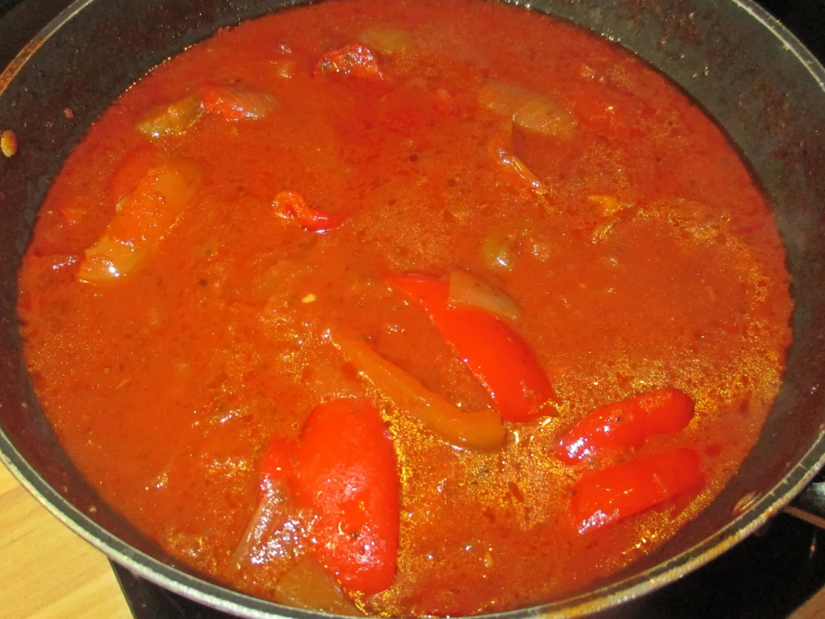 Rezept: Hühnchen mit Paprika Bild Nr. 5 Hühnchen mit Paprika - Rezept - Bild Nr. 5