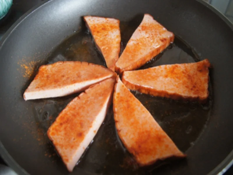 Gebräunter Leberkäse mit Spiegelei, Blumenkohl und Kartoffelstampf - Rezept - Bild Nr. 5