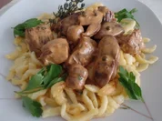 Steinpilz-Gulasch mit Spätzle - Rezept - Bild Nr. 11393
