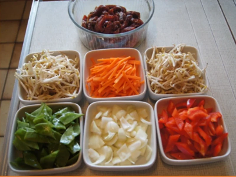 Rindfleisch mit Gemüse und Bratreis - Rezept - Bild Nr. 7