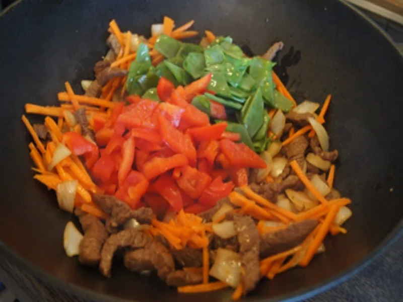 Rindfleisch mit Gemüse und Bratreis - Rezept - Bild Nr. 11