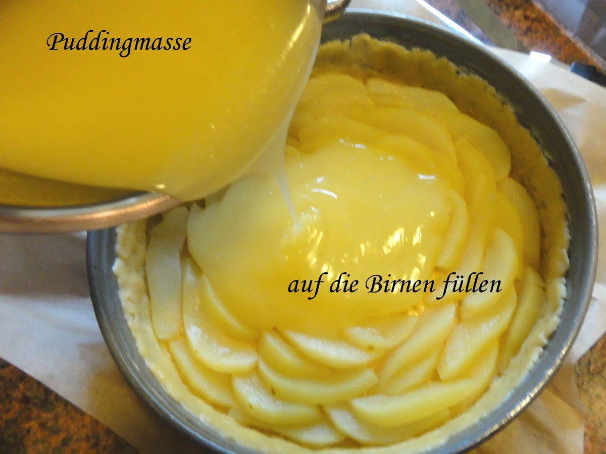 Mürbeteig:   BIRNEN ~ SCHMAND ~ TORTE - Rezept - Bild Nr. 11402