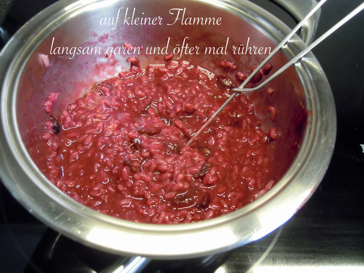 Rezept: süßer Aronia Risotto ... ein fruchtiges Vergnügen Bild Nr. 5 süßer Aronia Risotto ... ein fruchtiges Vergnügen - Rezept - Bild Nr. 5