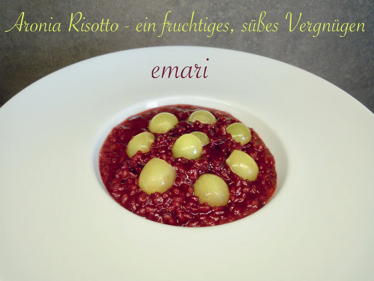 Rezept: süßer Aronia Risotto ... ein fruchtiges Vergnügen Bild Nr. 6 süßer Aronia Risotto ... ein fruchtiges Vergnügen - Rezept - Bild Nr. 6