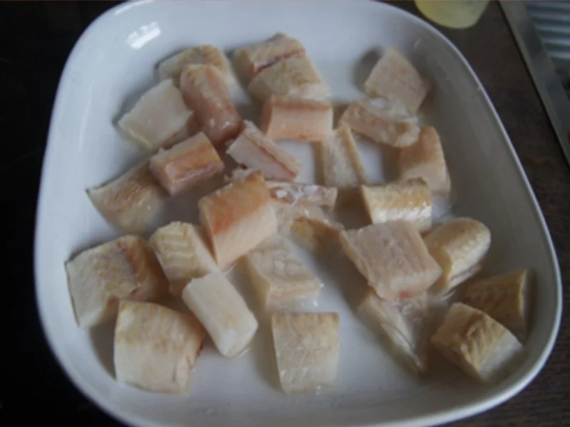 Seelachsfilet-Nuggets mit Gemüse süß-sauer und Basmatireis - Rezept - Bild Nr. 4