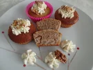 Birnen-Walnuss-Muffins mit Mascarpone -Frischkäsehaube - Rezept - Bild Nr. 11434