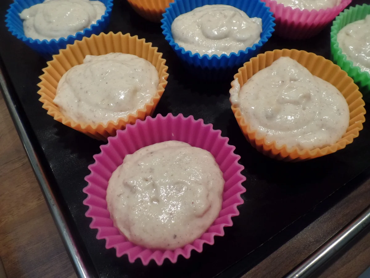 Birnen-Walnuss-Muffins mit Mascarpone -Frischkäsehaube - Rezept - Bild Nr. 11444