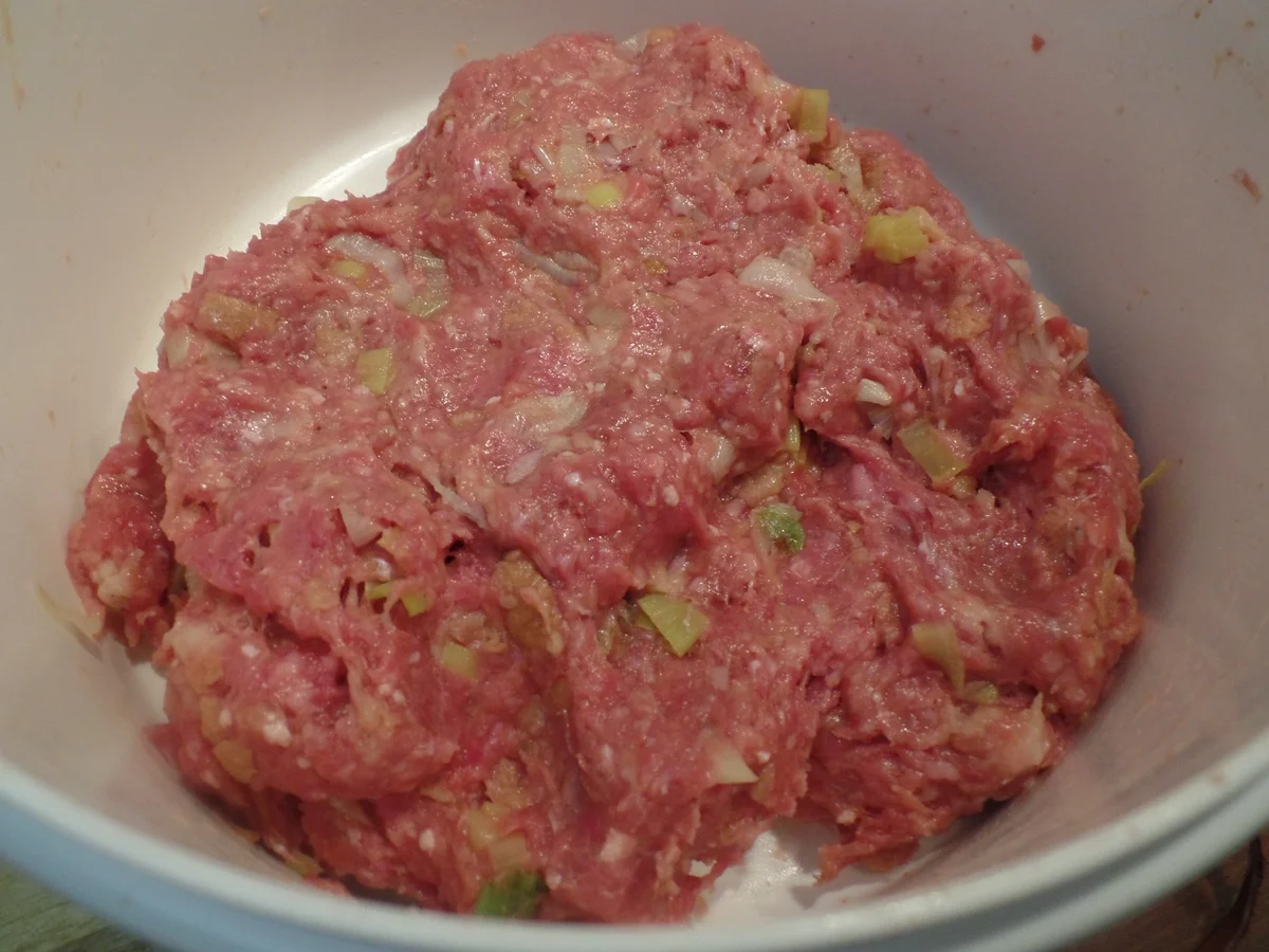 Lauch-Buletten auf Gemüse - Rezept - Bild Nr. 11466