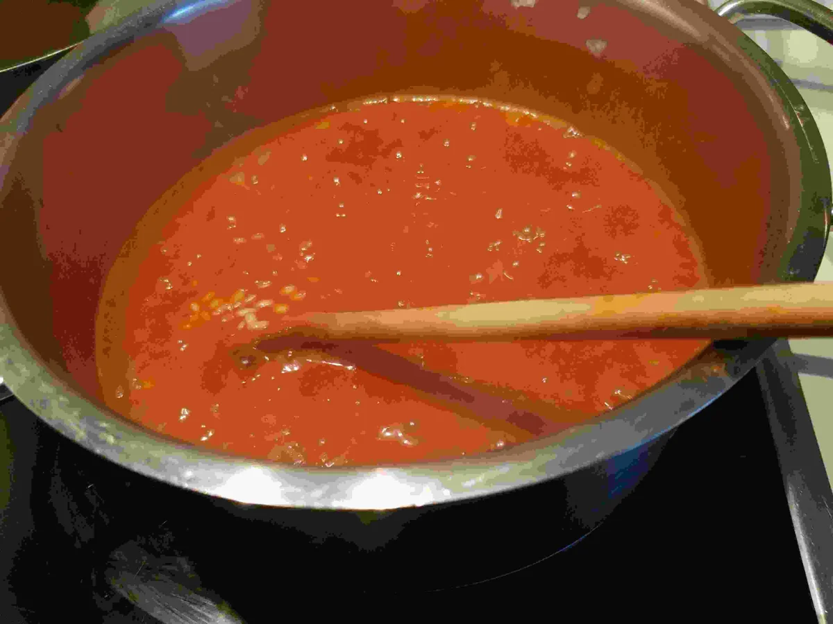 Rezept: Lammrücken mit Knoblauchkruste auf Paprika-Risotto Bild Nr. 11482 Lammrücken mit Knoblauchkruste auf Paprika-Risotto - Rezept - Bild Nr. 11482