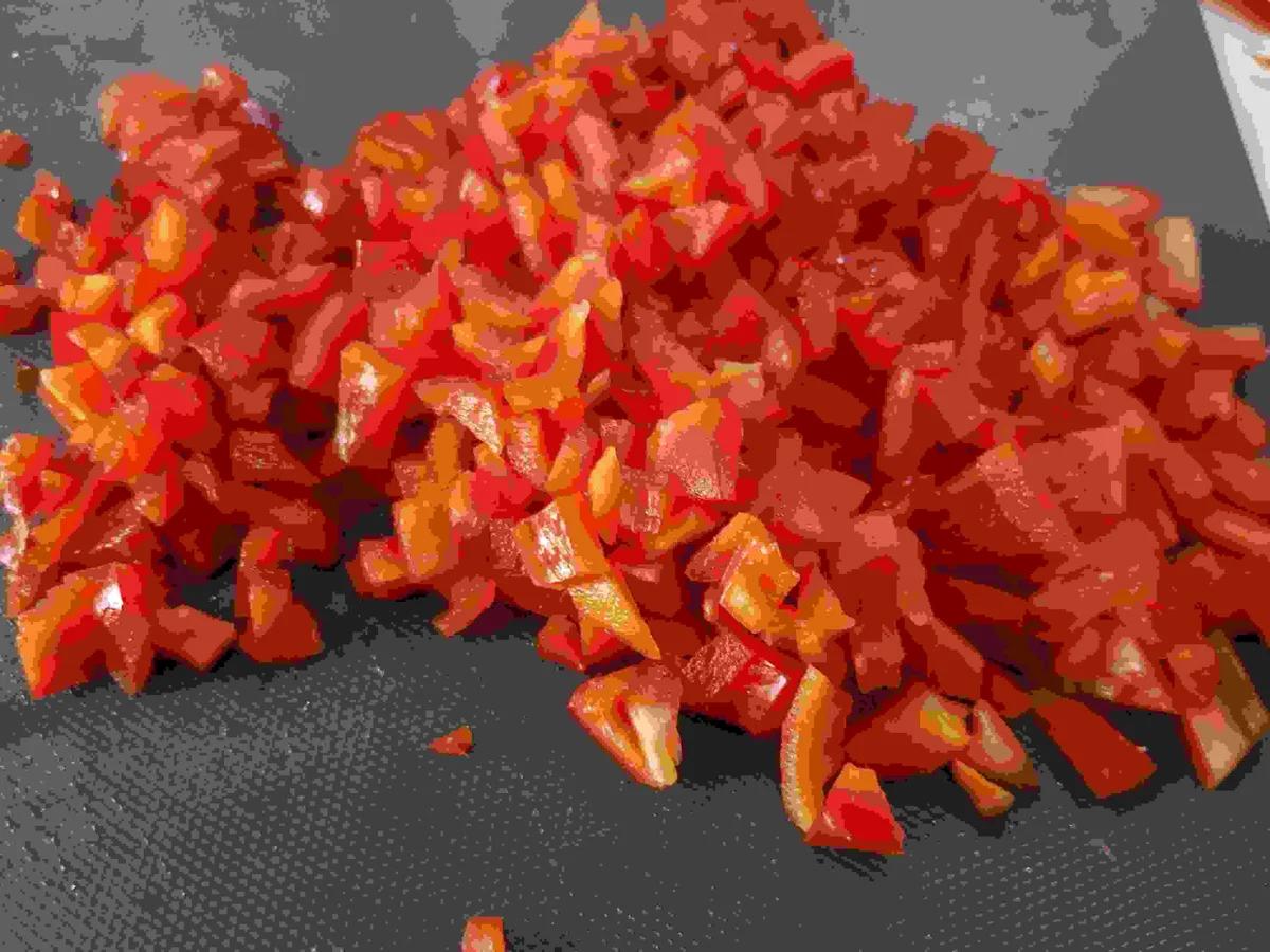 Rezept: Lammrücken mit Knoblauchkruste auf Paprika-Risotto Bild Nr. 11484 Lammrücken mit Knoblauchkruste auf Paprika-Risotto - Rezept - Bild Nr. 11484