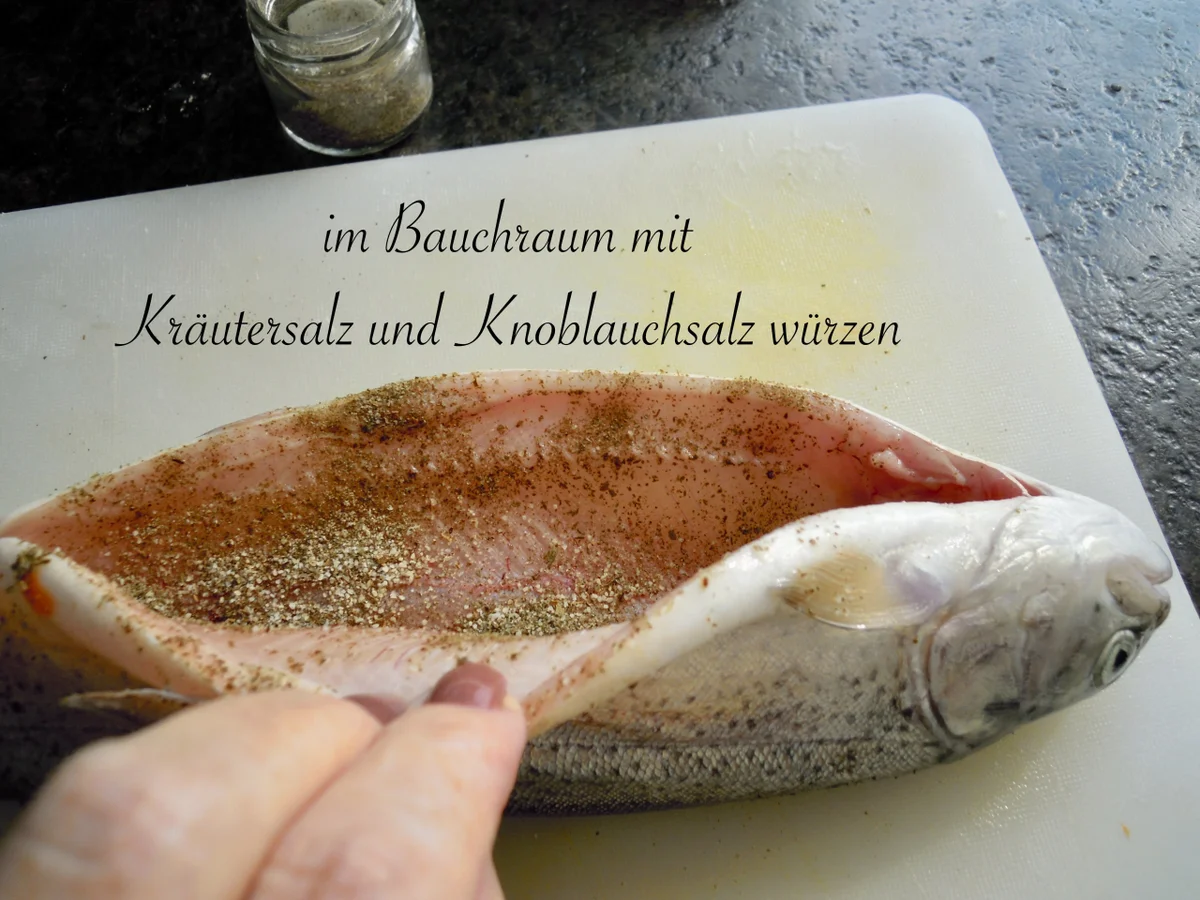 Forelle mit Gemüse - sanft im Bratschlauch gedünstet - Rezept - Bild Nr. 5