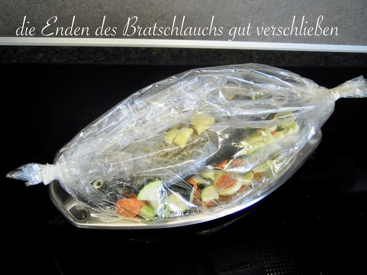Forelle mit Gemüse - sanft im Bratschlauch gedünstet - Rezept - Bild Nr. 8