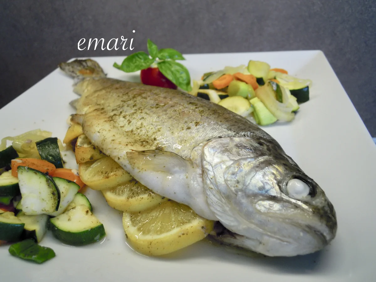 Forelle mit Gemüse - sanft im Bratschlauch gedünstet - Rezept - Bild Nr. 13