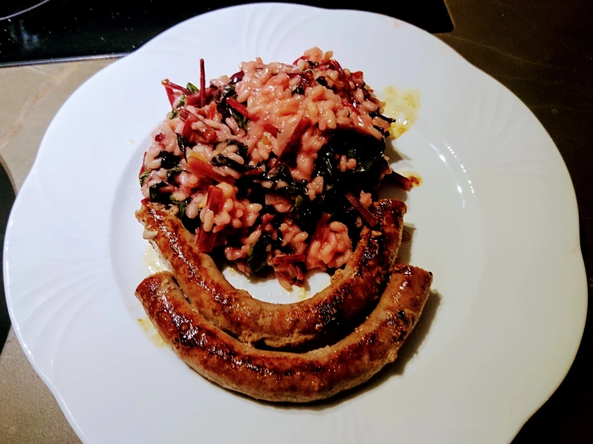 Rezept: Risotto con bietole - Mangoldrisotto Bild Nr. 2 Risotto con bietole - Mangoldrisotto - Rezept - Bild Nr. 2