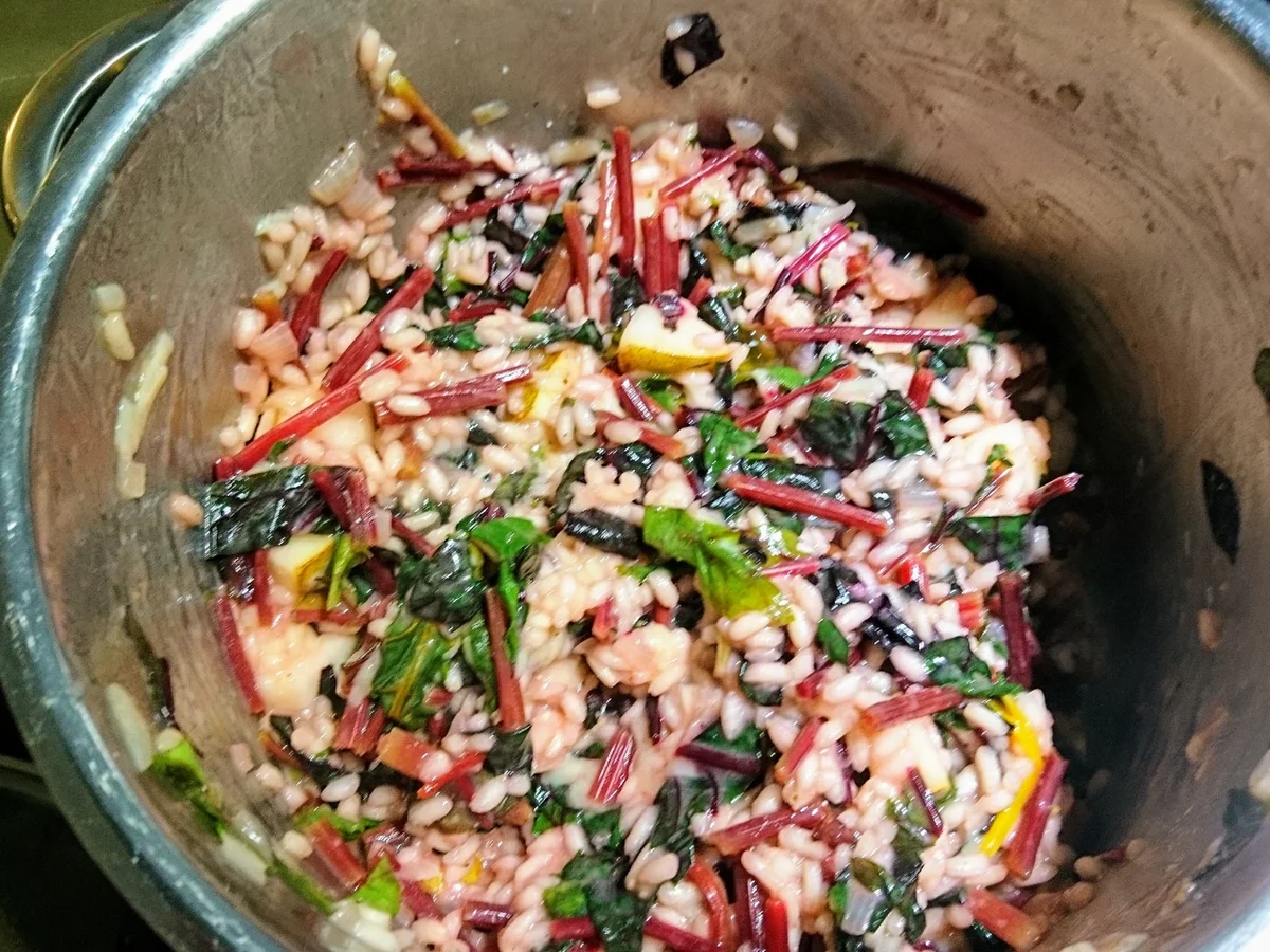 Rezept: Risotto con bietole - Mangoldrisotto Bild Nr. 18 Risotto con bietole - Mangoldrisotto - Rezept - Bild Nr. 18