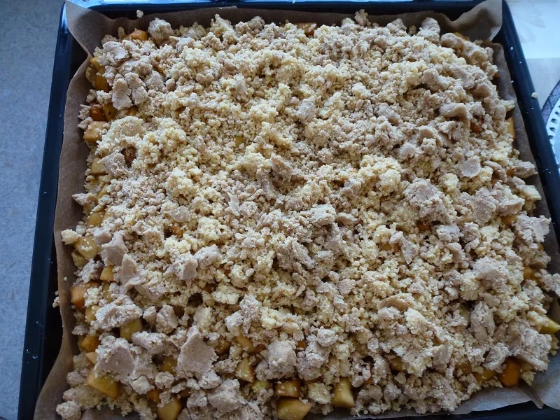 Rezept: Oma´s krümliger Apfelkuchen vom Blech=Kochbar Challenge 10.0 (Oktober 2020) Bild Nr. 10 Oma´s krümliger Apfelkuchen vom Blech=Kochbar Challenge 10.0 (Oktober 2020) - Rezept - Bild Nr. 10