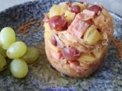 Sauerkraut Kassler Kartoffel Trauben = Rezeptbau NR 22 - Rezept - Bild Nr. 2