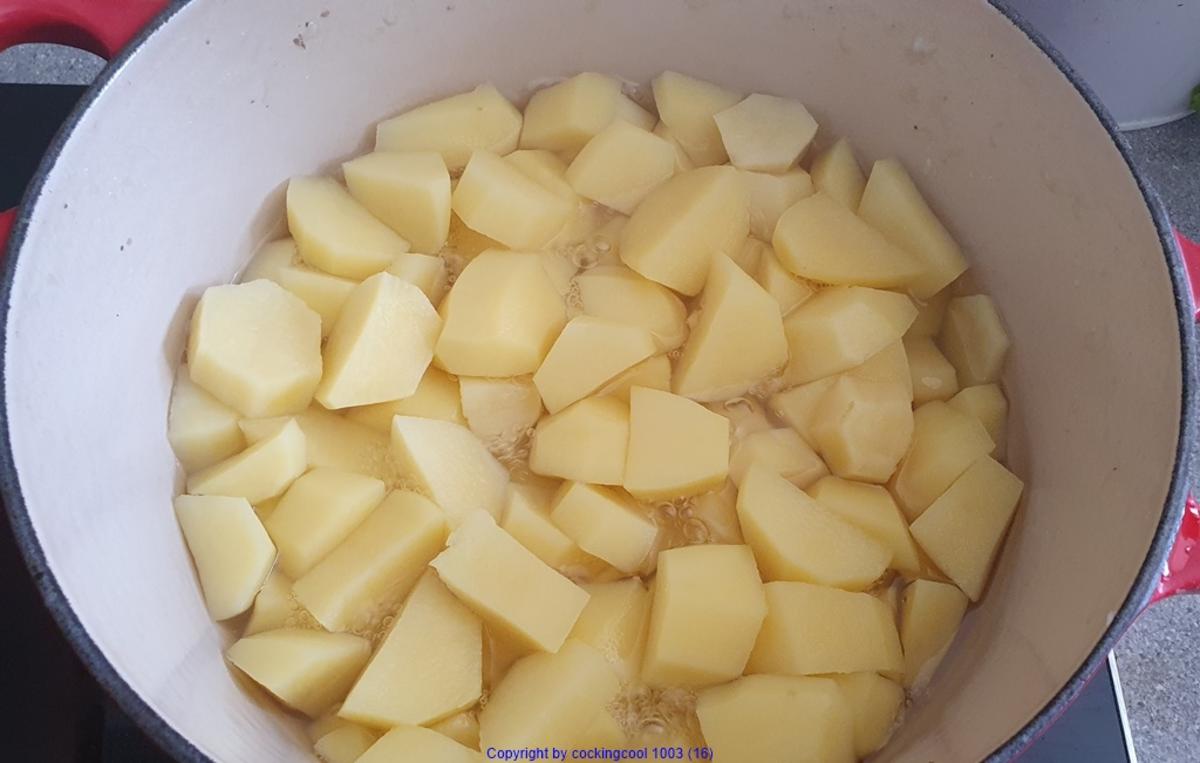 Sauerkraut Kassler Kartoffel Trauben = Rezeptbau NR 22 - Rezept - Bild Nr. 5