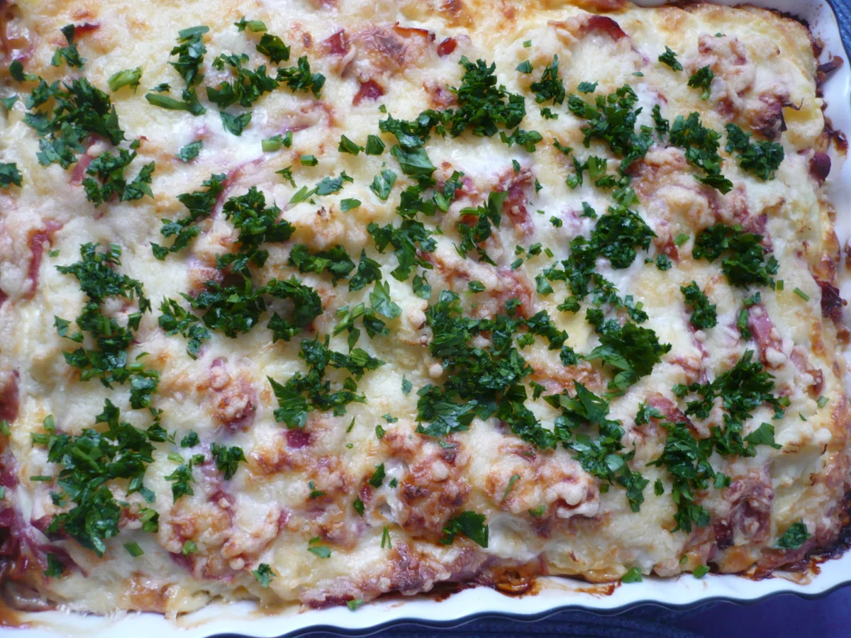 Blumenkohl mit Schinken und Käse überbacken - Rezept - Bild Nr. 2