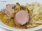 NT- Schweinefilet im Speckmantel mit Pilzrahm - Rezept - Bild Nr. 2