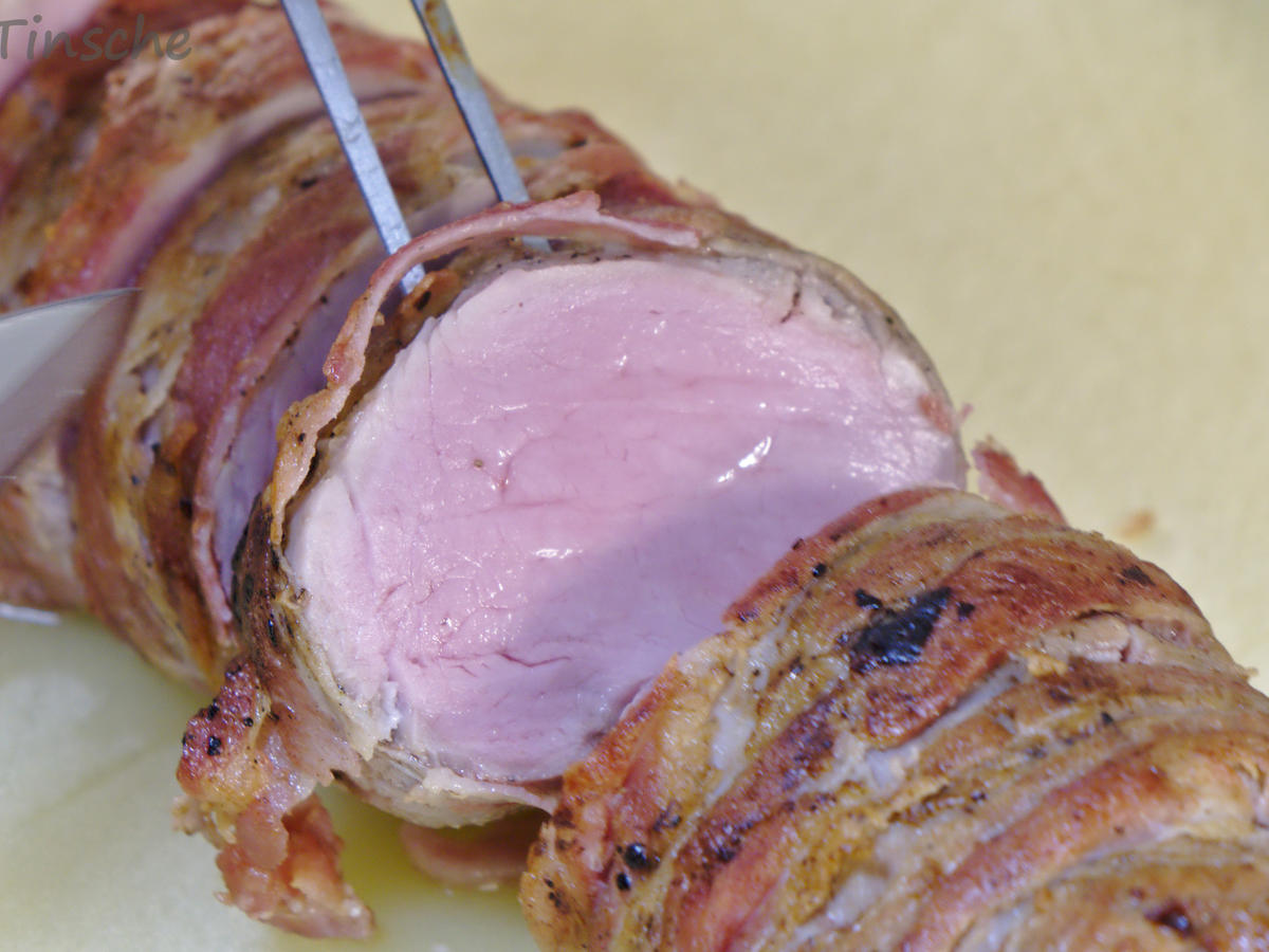 NT- Schweinefilet im Speckmantel mit Pilzrahm - einfach - von sTinsche