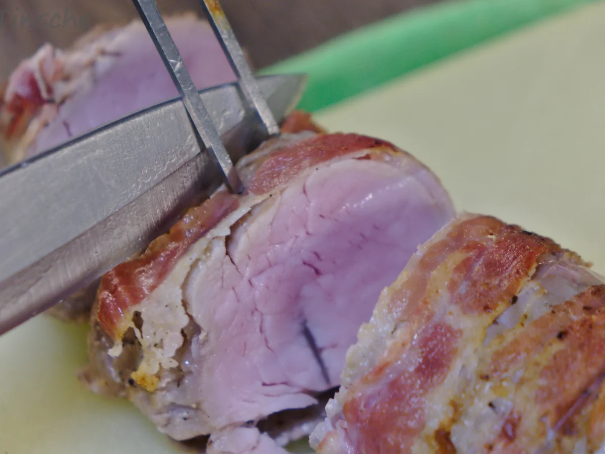 NT- Schweinefilet im Speckmantel mit Pilzrahm - Rezept - Bild Nr. 8