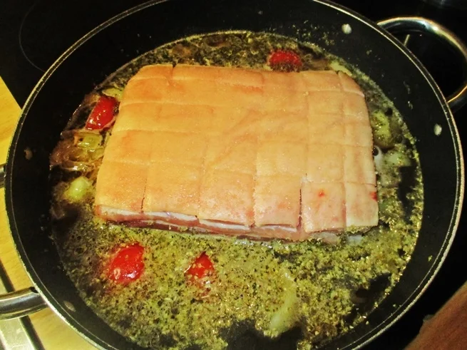 Schweinebauch mit Kruste - Rezept - Bild Nr. 6