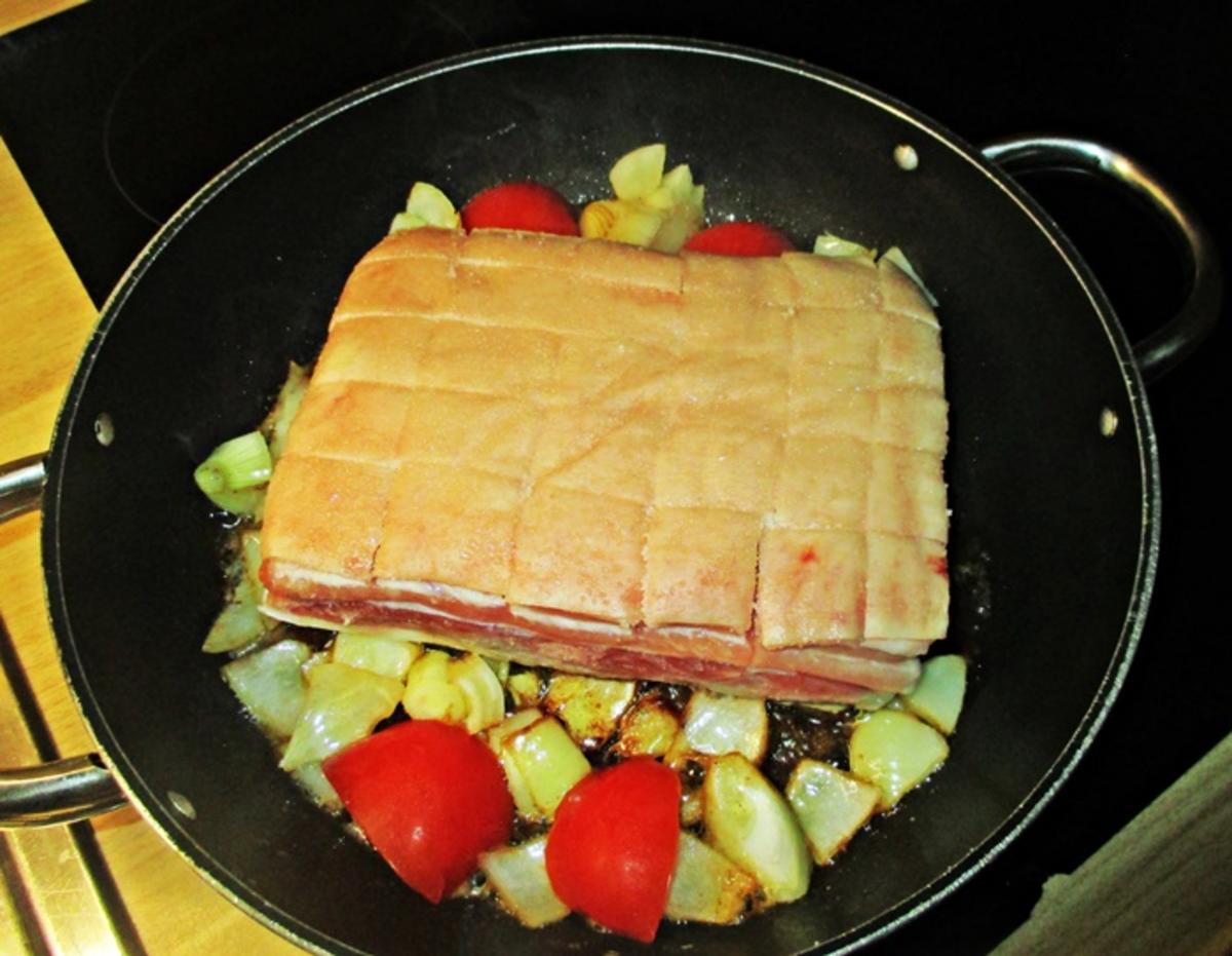 Schweinebauch mit Kruste - Rezept - Bild Nr. 7