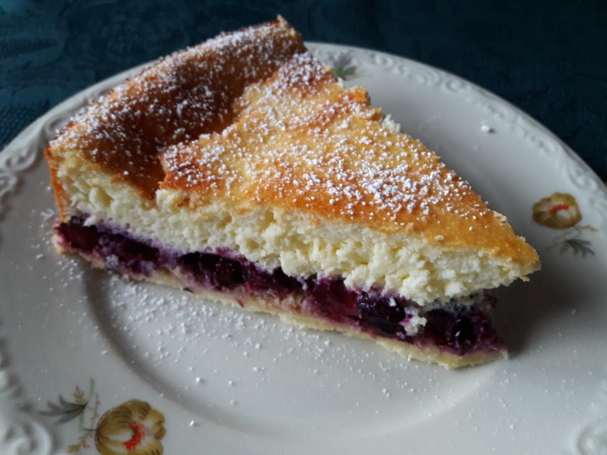 Quarkkuchen mit Blaubeeren - Rezept mit Bild - kochbar.de