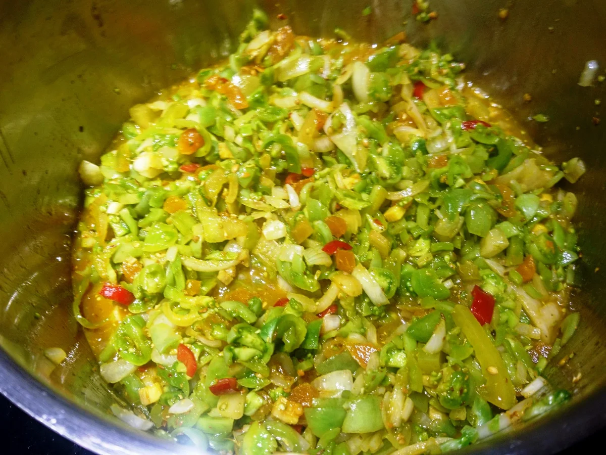 Rezept: Grüne Tomaten Chutney Bild Nr. 13 Grüne Tomaten Chutney - Rezept - Bild Nr. 13
