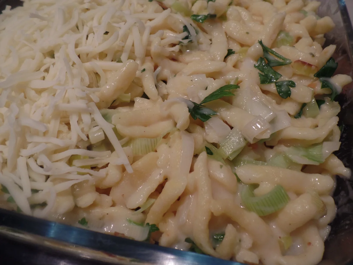 Überbackene  Käse-Spätzle - Rezept - Bild Nr. 11552